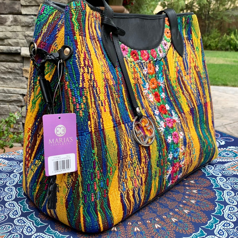 Maria's Guatemala Mayan Huipil Tote Bag Purse